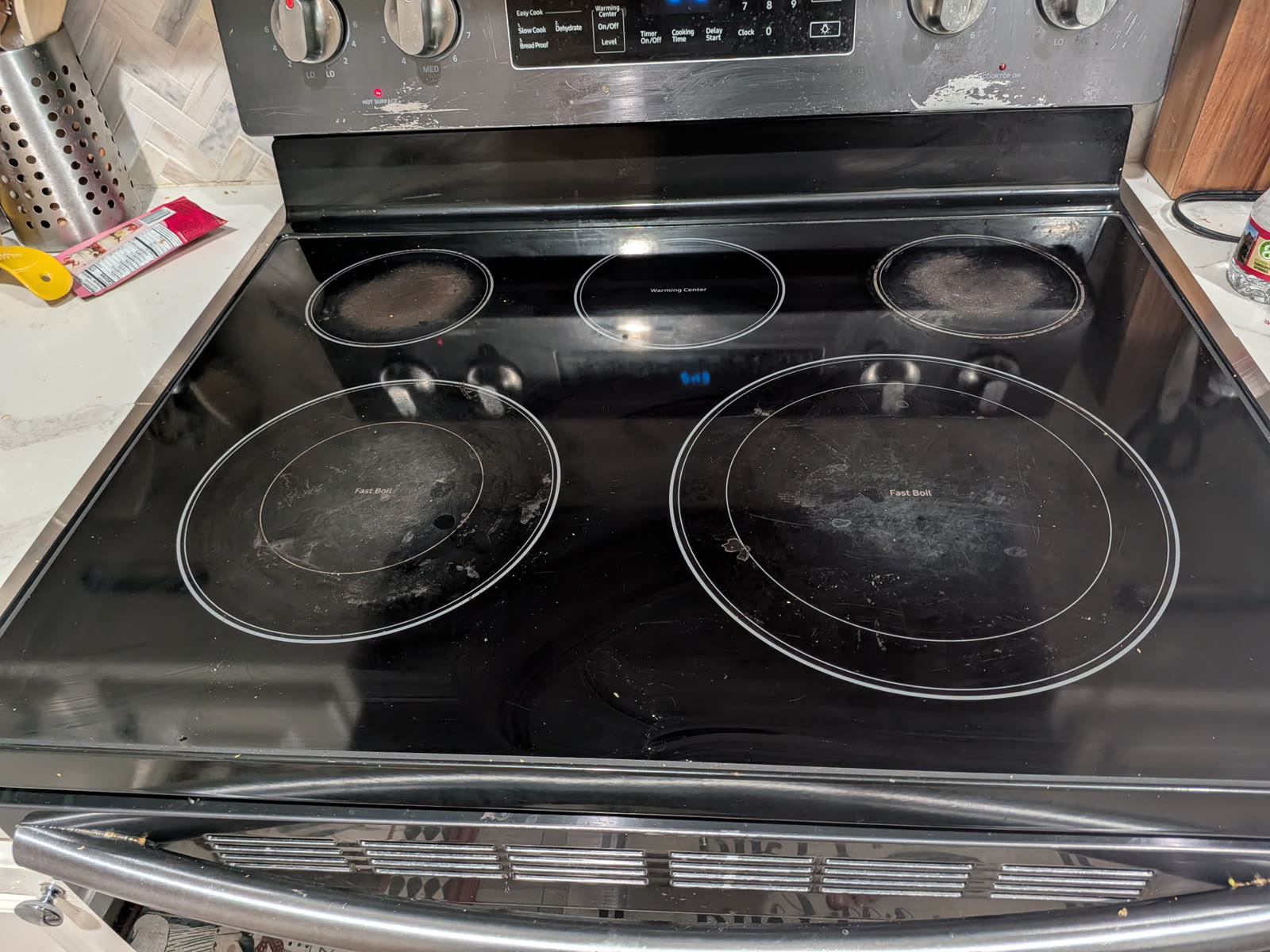 Cracked Samsung Range Glass in Pleasanton, CA repair photo