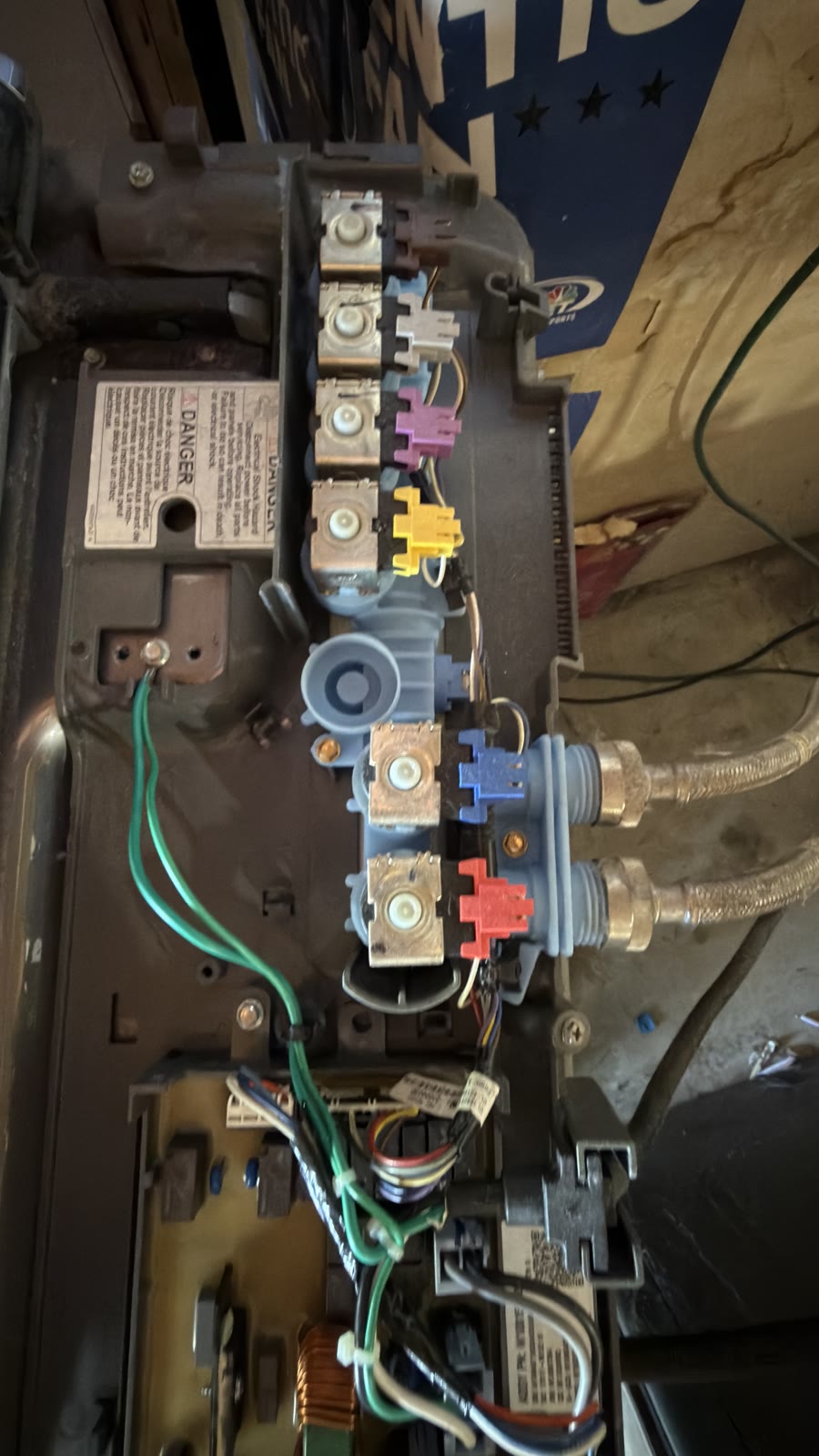 Completed Kenmore washer water inlet valve replacement