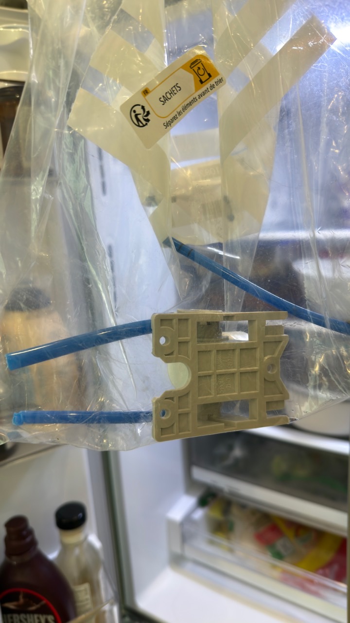 New LG refrigerator filter head assembly with water tubes for Dublin repair