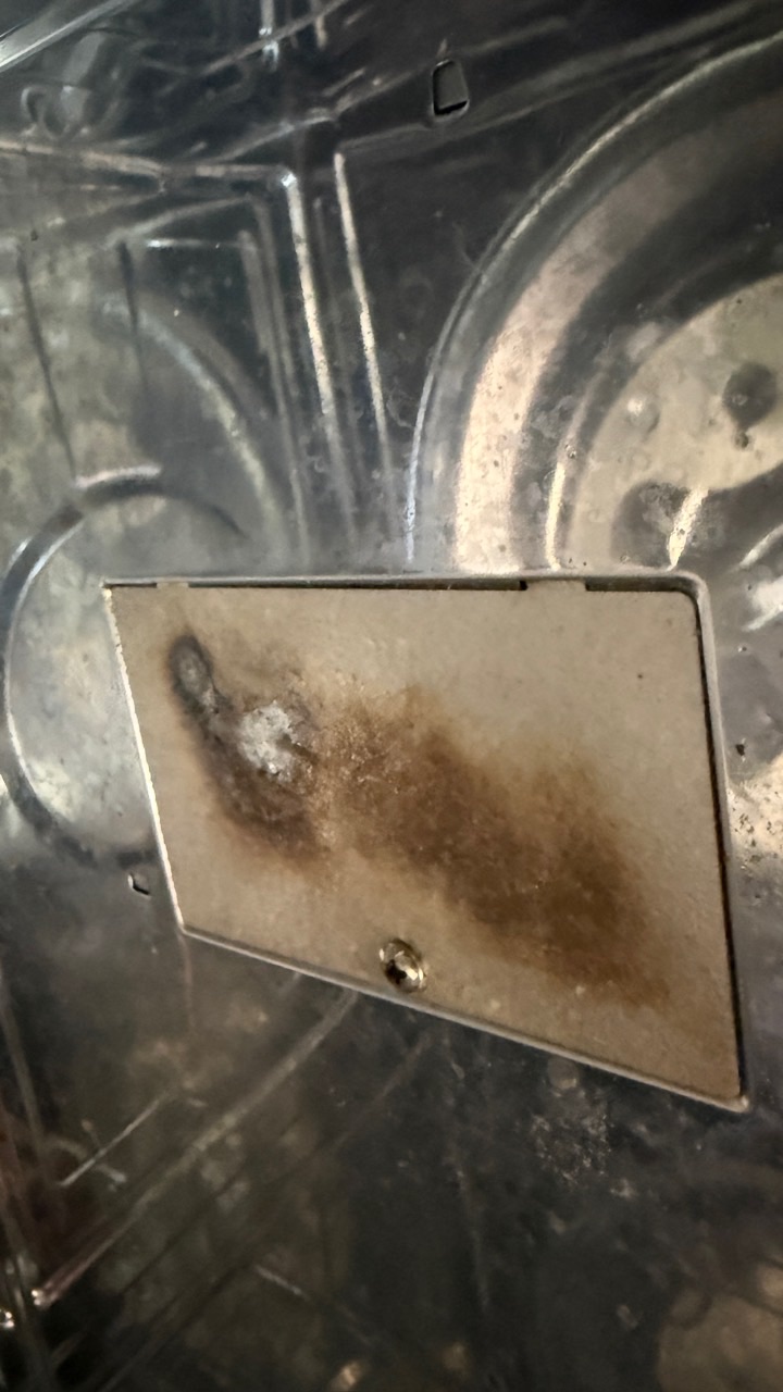 Thermador microwave cavity inspected for heat damage after sparking in Alamo CA
